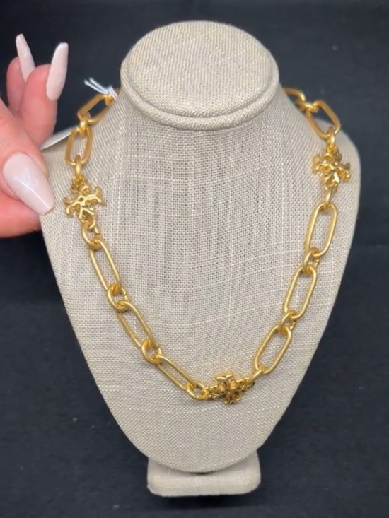Tory Burch Jewelry - Tory Burch Gold Tone Roxanne Link Chunky Necklace NWT $179